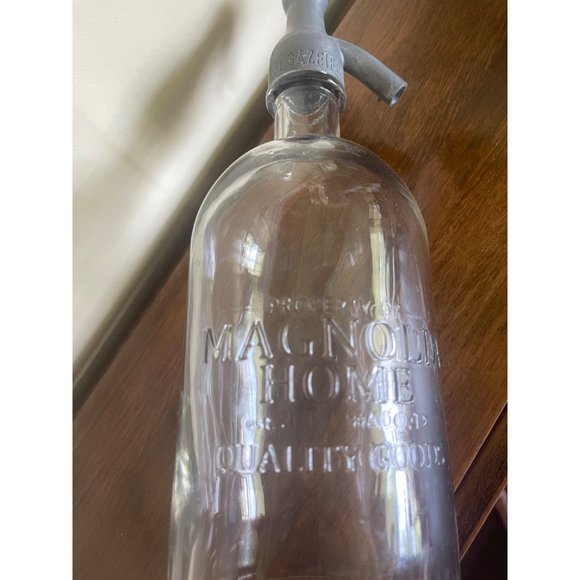Magnolia Home By Joanna Gaines Large Clear Seltzer Bottle Vase - Picture 2 of 9